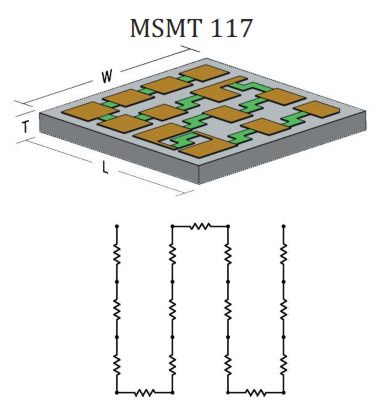 Thin film resistor arrays (MSMT116, MSMT117 and MSMT125) from Mini-Systems